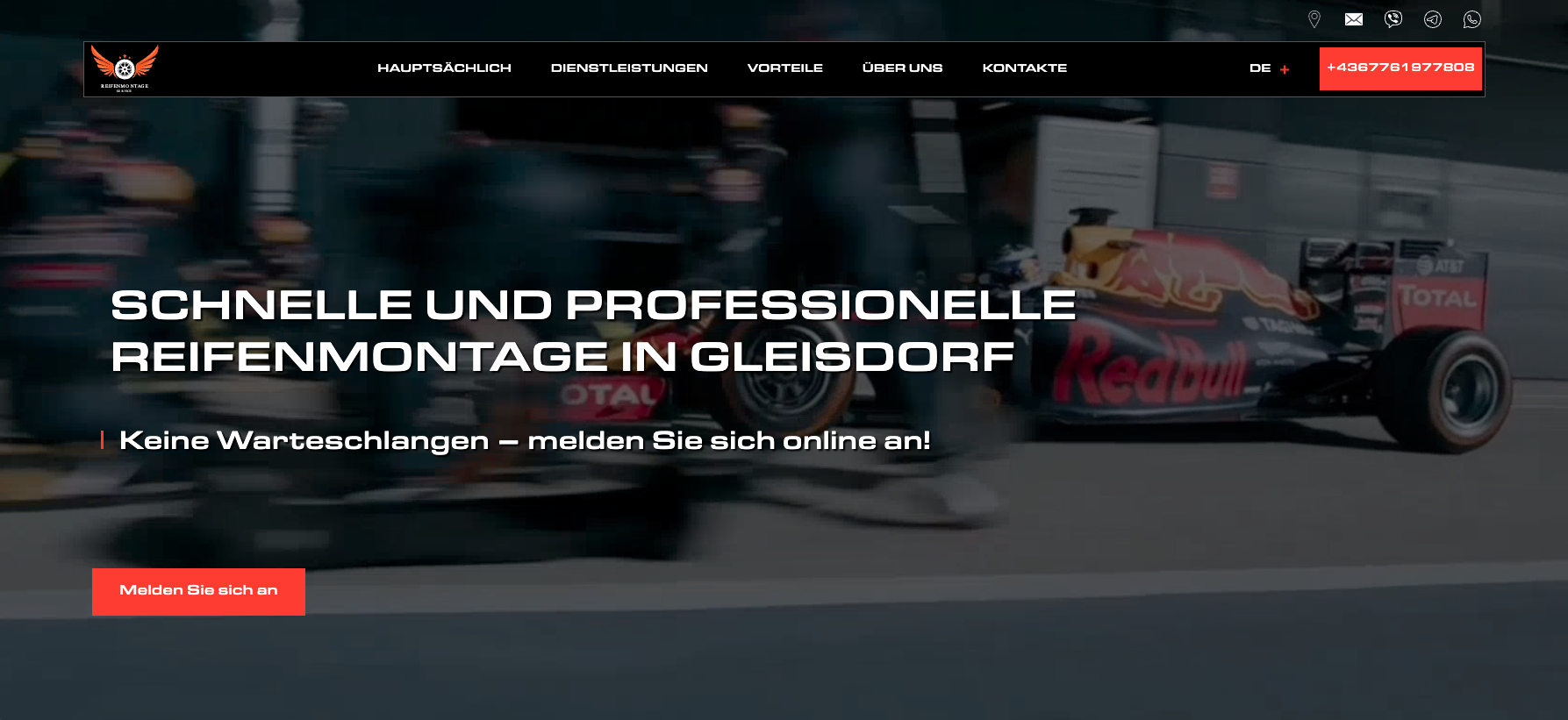 Landing Page Development for an Austrian Tire Service